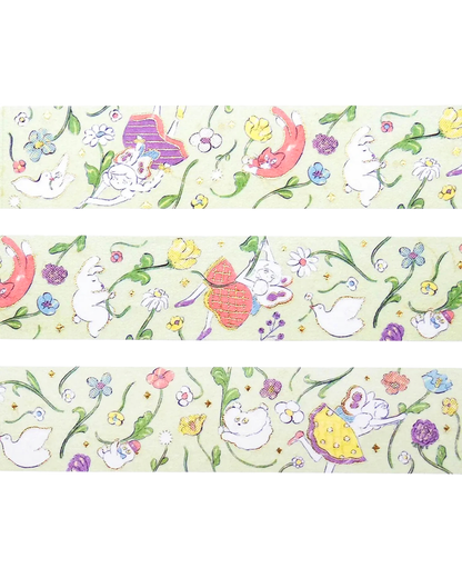Masking tape foil doré Cozyca Heisuke Kitazawa — Everyone Riding the Spring Breeze