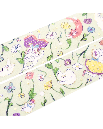 Masking tape foil doré Cozyca Heisuke Kitazawa — Everyone Riding the Spring Breeze