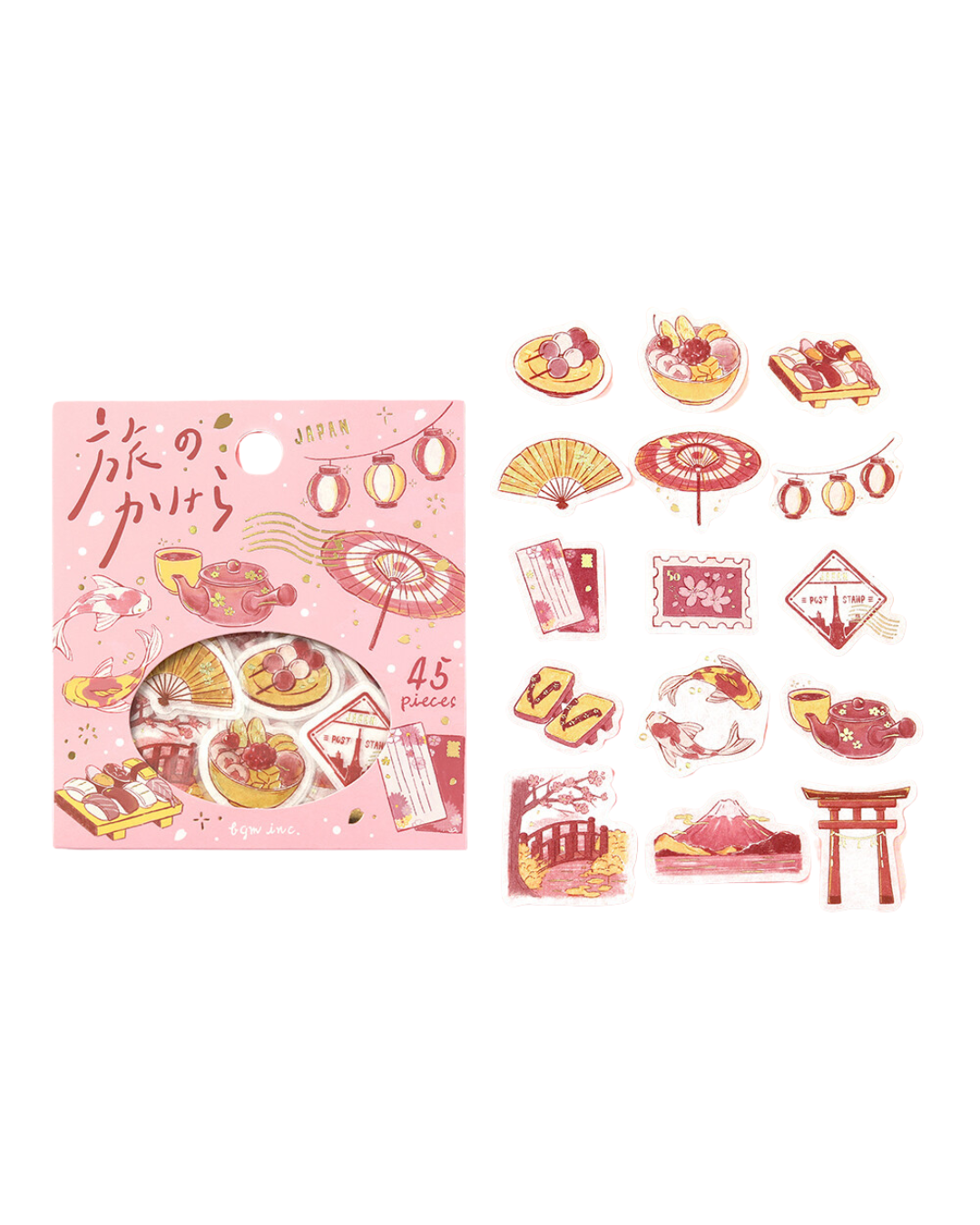 Stickers flake Fragments of a Journey — To Japan — BGM