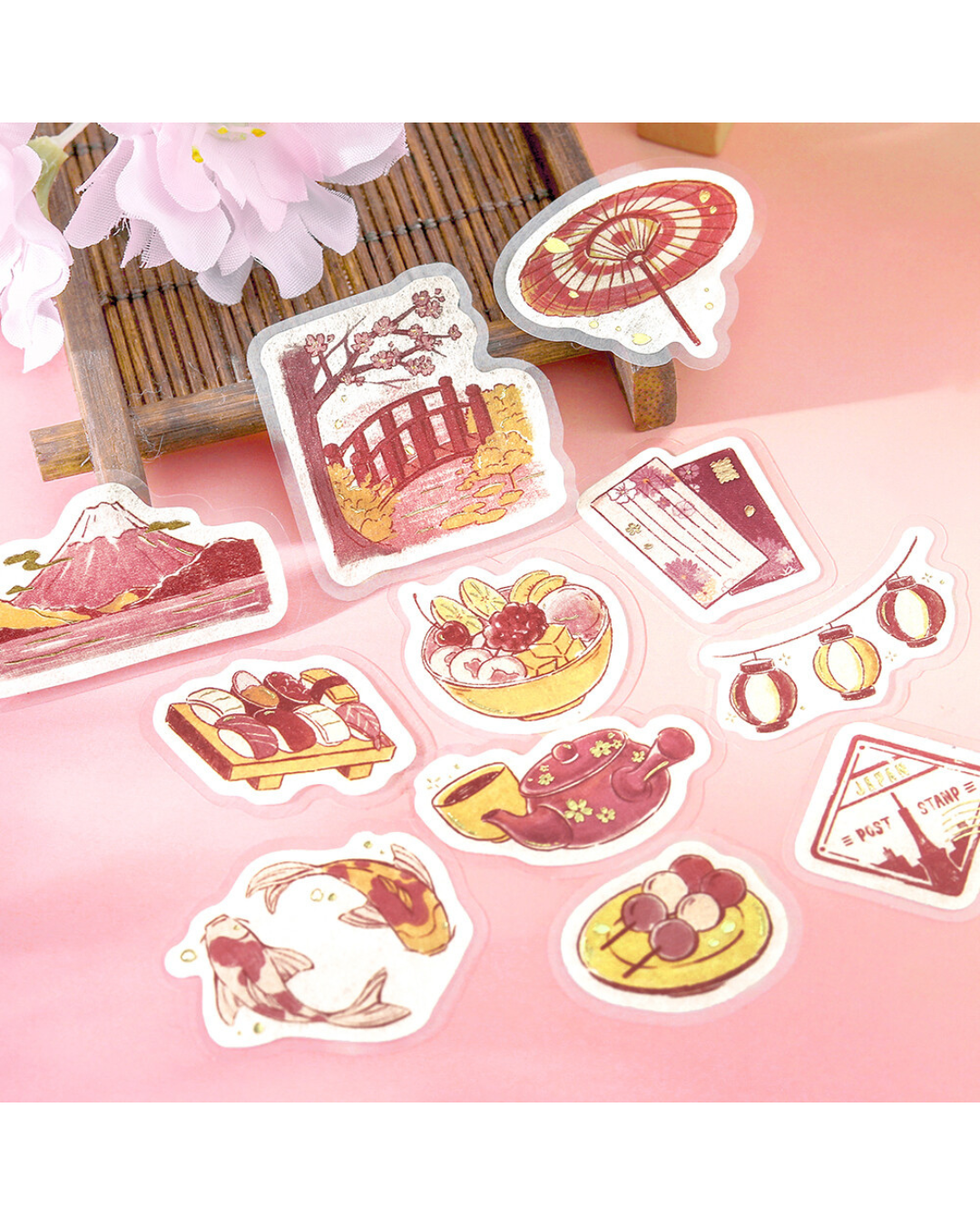 Stickers flake Fragments of a Journey — To Japan — BGM
