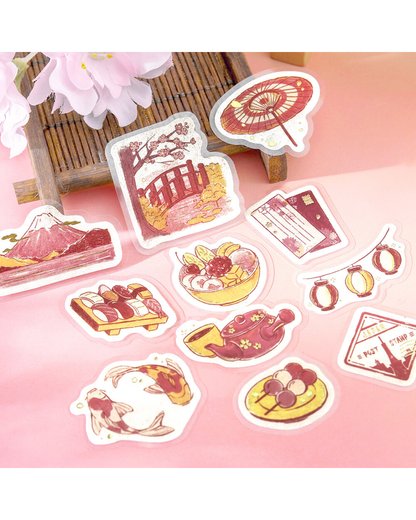 Stickers flake Fragments of a Journey — To Japan — BGM
