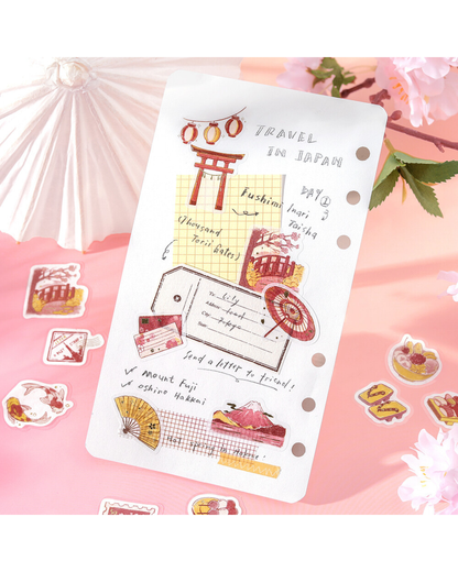 Stickers flake Fragments of a Journey — To Japan — BGM