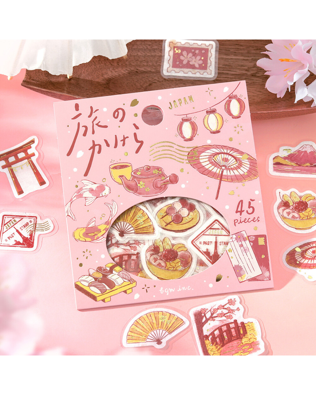 Stickers flake Fragments of a Journey — To Japan — BGM