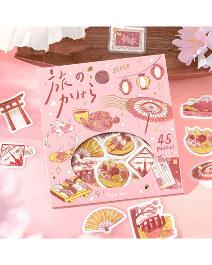 Stickers flake Fragments of a Journey — To Japan — BGM