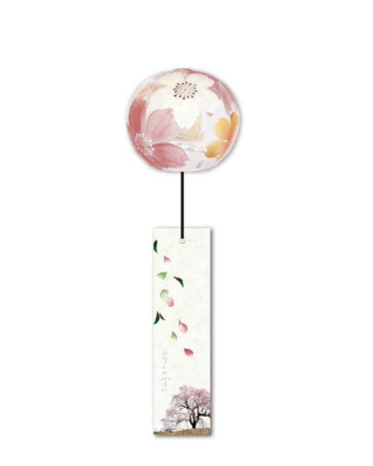 Carillon japonais Furin - Elegance Sakura - 7,5cm