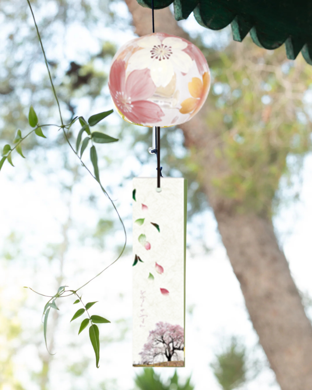 Carillon japonais Furin - Elegance Sakura - 7,5cm