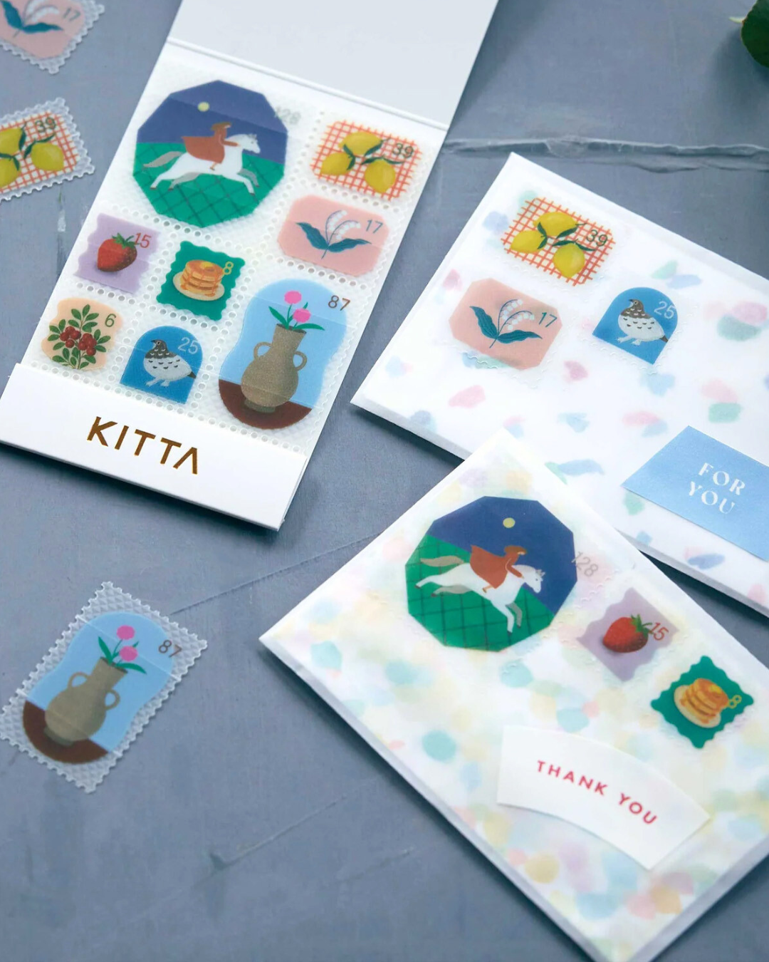 Carnet de Stickers Timbres Memory Clear