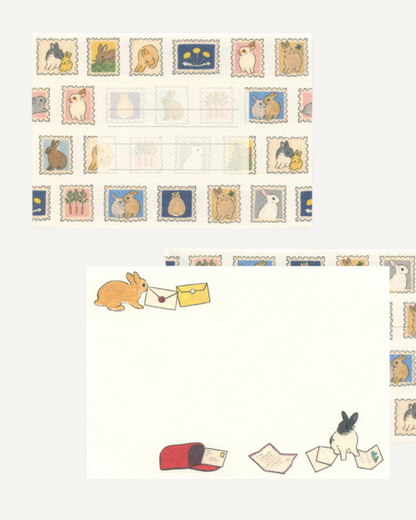 Schinako Moriyama Letter Set Rabbit Mail