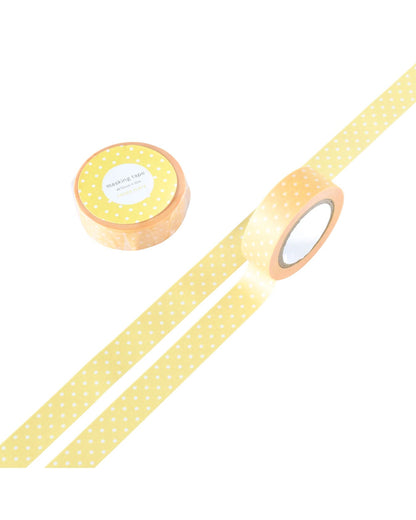Masking Tape Pastel Dot Jaune — Papier Platz