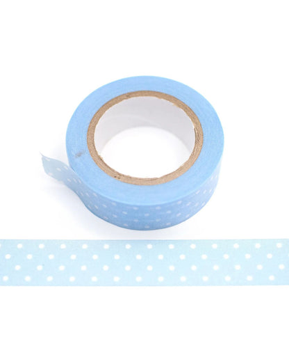 Masking Tape Pastel Dot Bleu Clair — Papier Platz