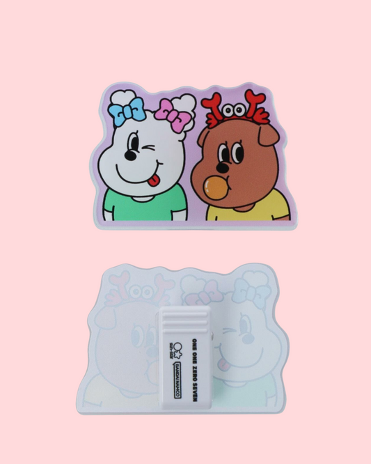Cute Dogs Flowers Clip