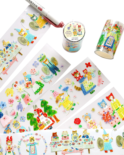 Komamono Creative x Aiko Fukawa Clear Roll Sticker