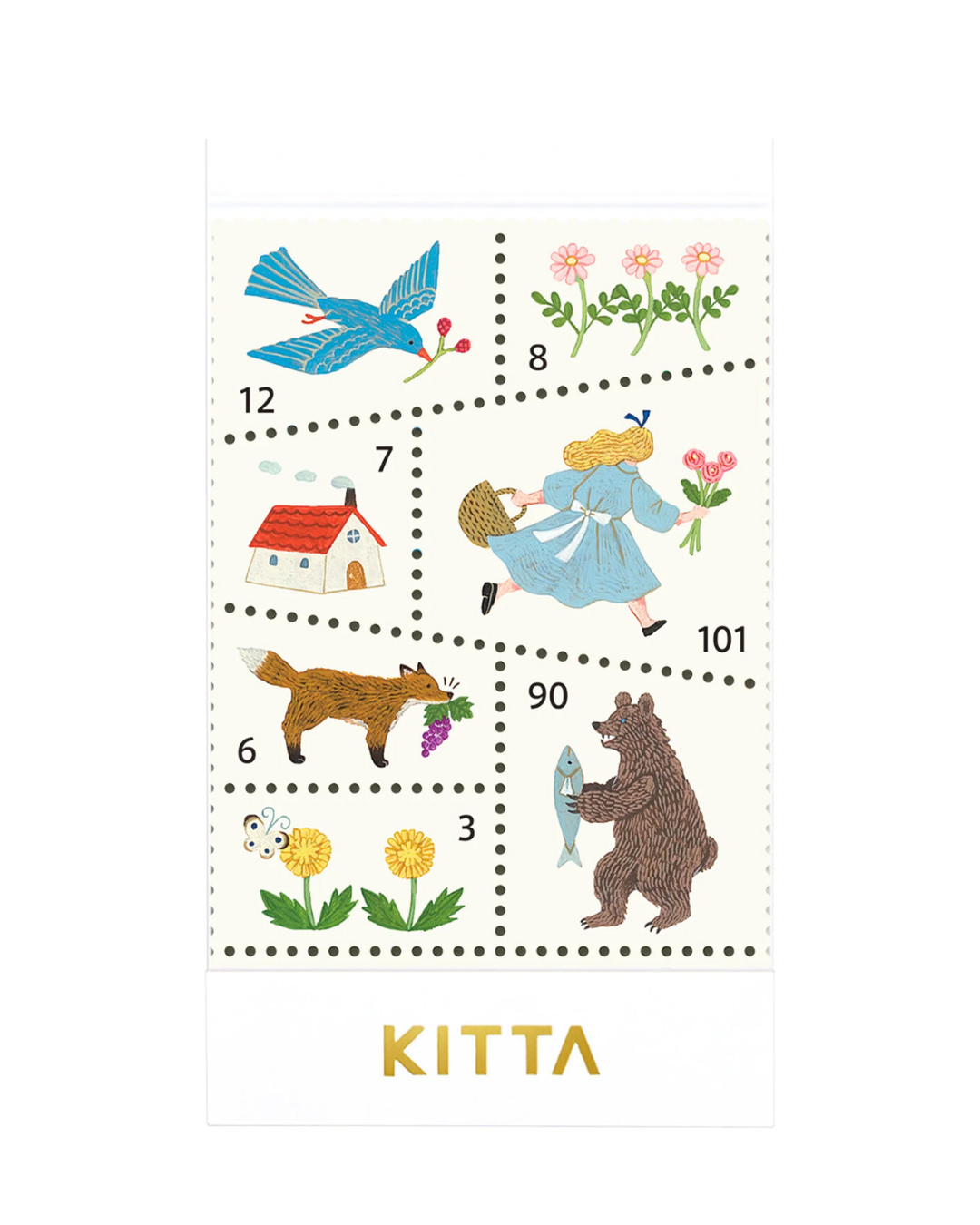 Forest Morning Stamp Sticker Book