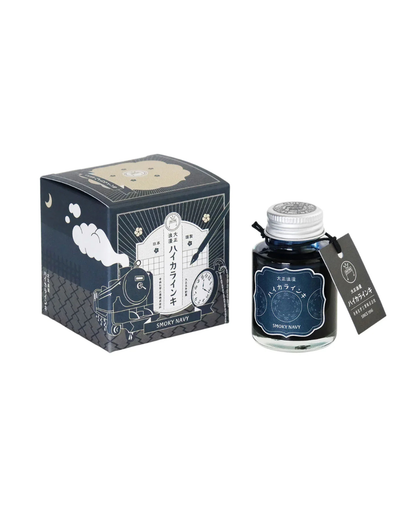 Taisho Roman Haikara Teranishi Guitar Fountain Pen Ink – Smoky Navy –