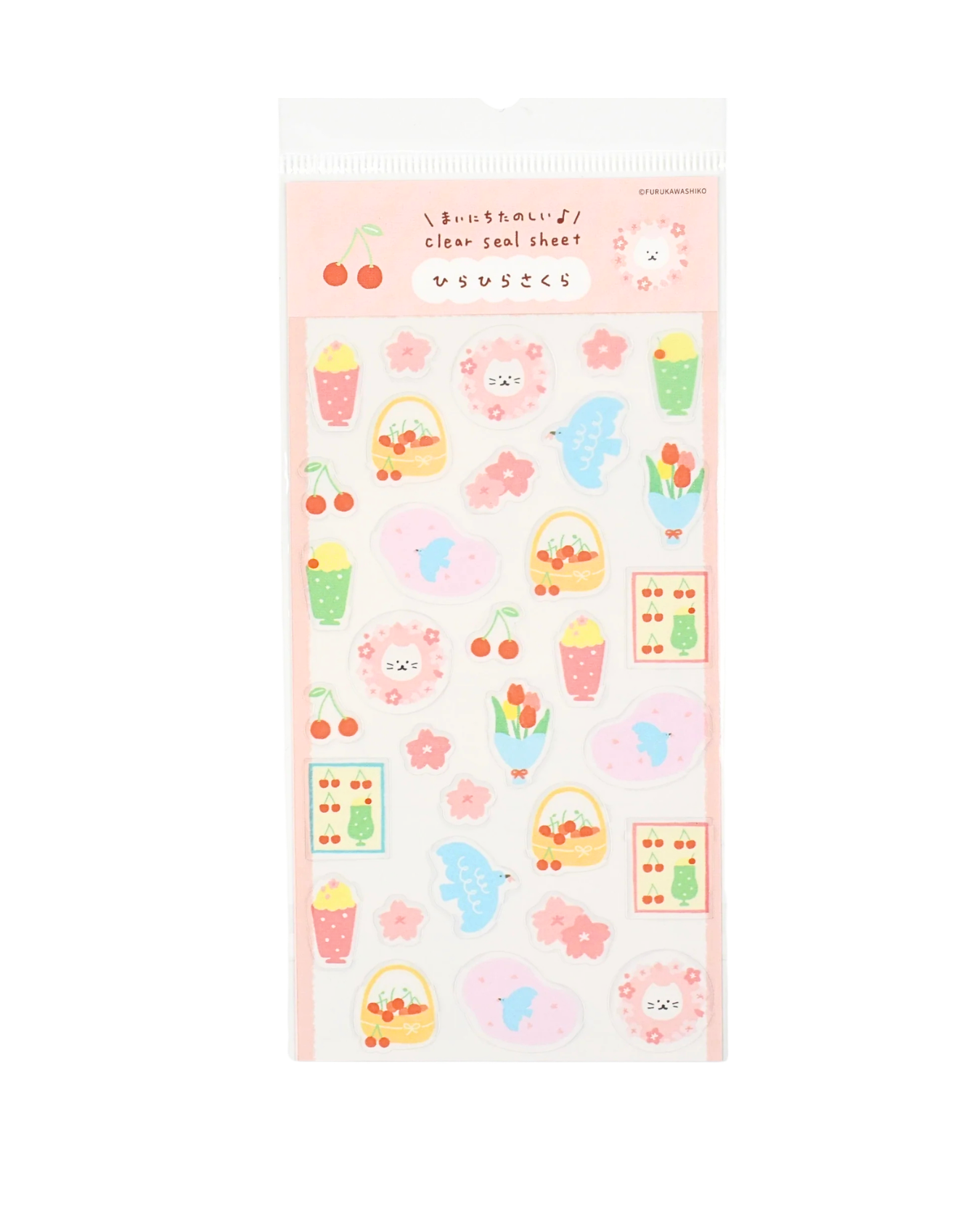 Stickers Fluttering Sakura Furukawa Paper