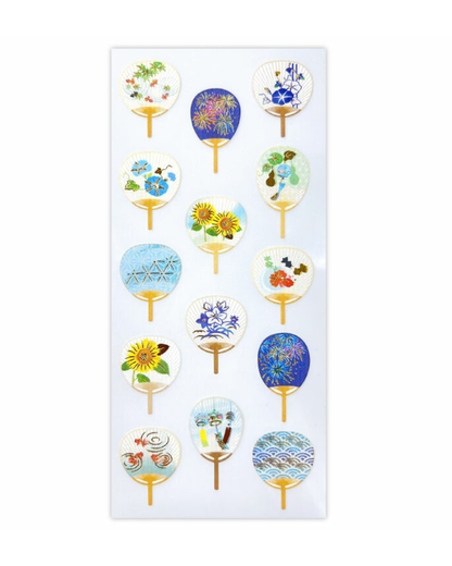 Stickers Éventails Japonais Été