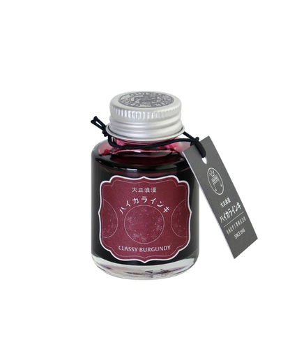 Taisho Roman Haikara Teranishi Guitar Fountain Pen Ink – Classy Burgundy