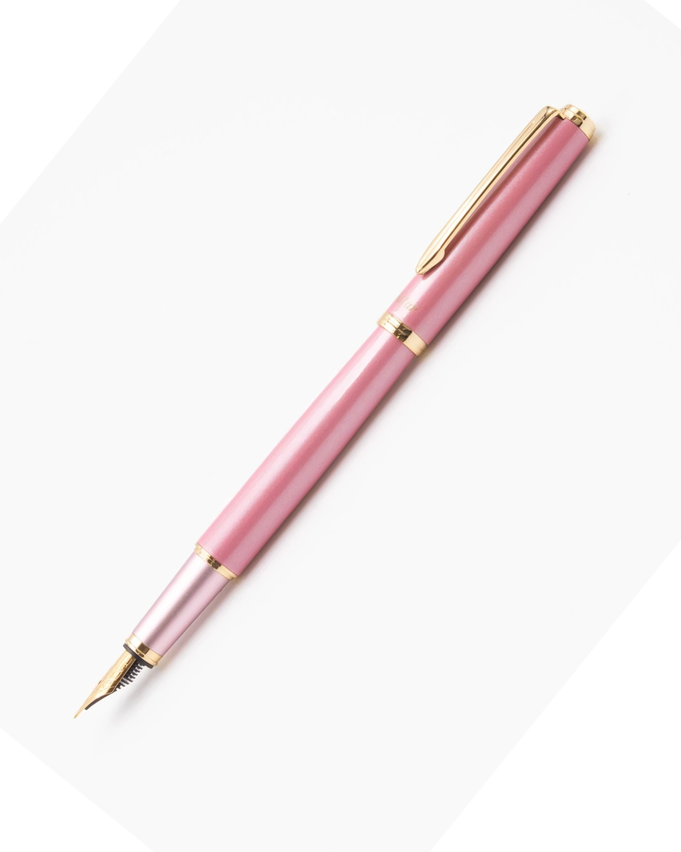 Teranishi Guitar Brilliant Fountain Pen – Rose Pink with Converter