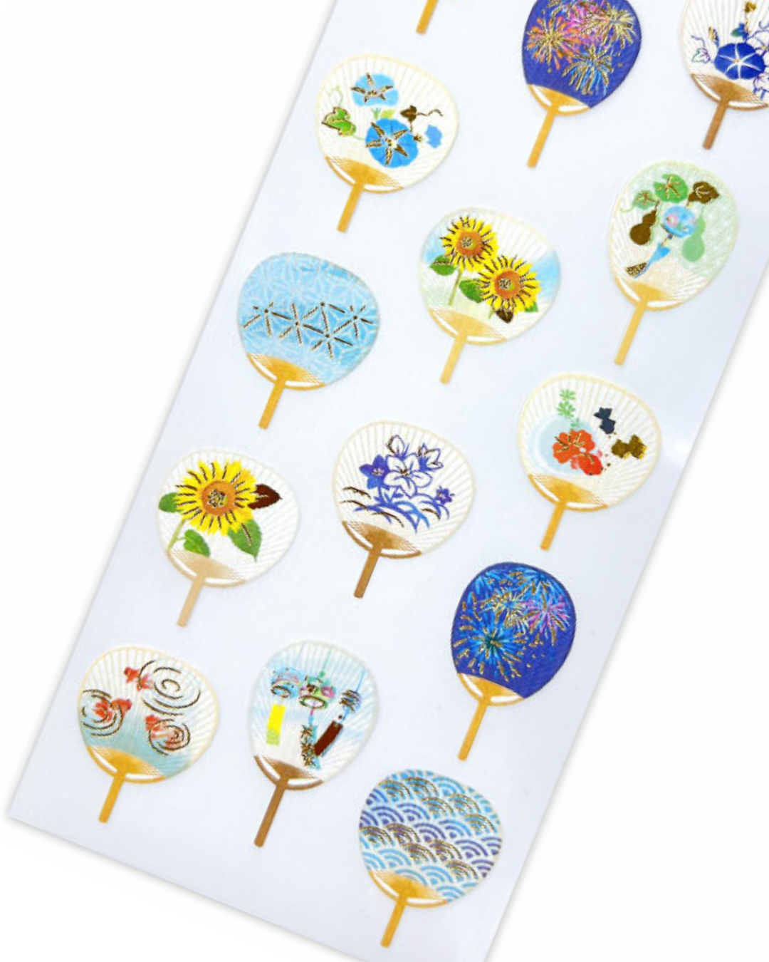 Stickers Éventails Japonais Été