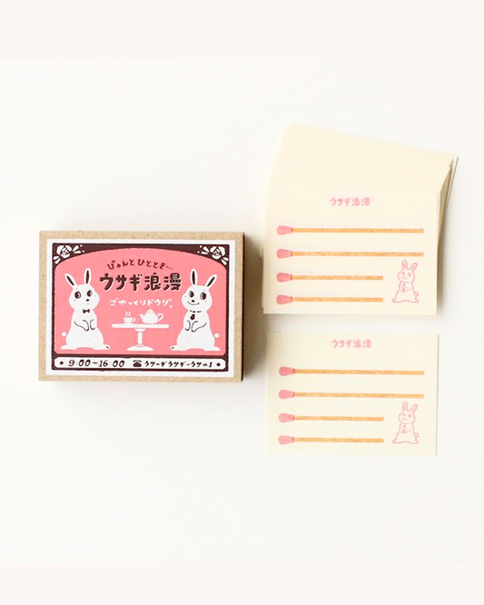 Furukawa Paper Memo Matchbox - Usagi Romance