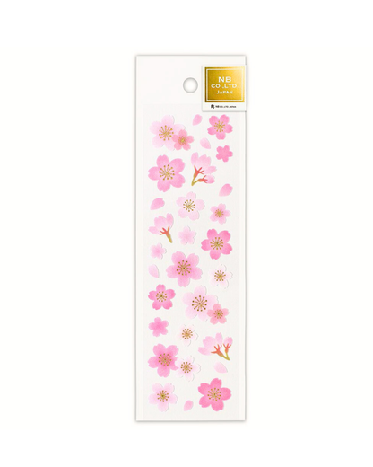 Stickers Sakura Matière douce effet textile
