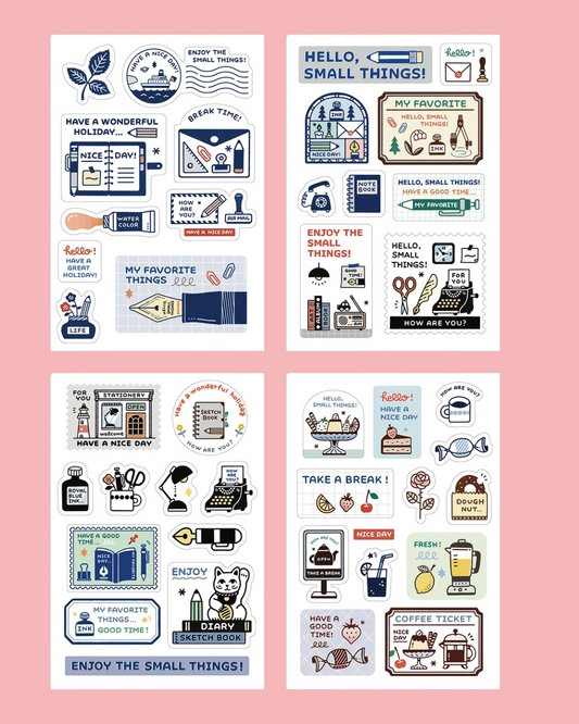 Multi-Purpose Adhesive Stickers – Sanby Multi Stickers Eric Small Things (4 designs to choose from)