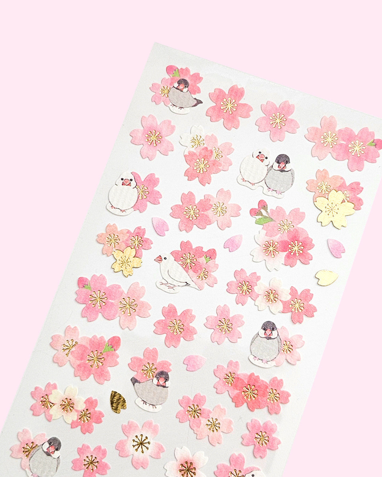 Sakura and Bird Stickers