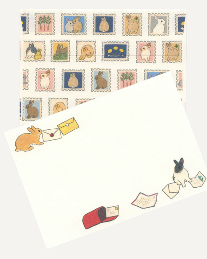 Schinako Moriyama Letter Set Rabbit Mail