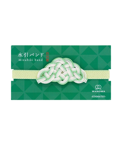 Élastique Décoratif avec Nœud Mizuhiki Vert