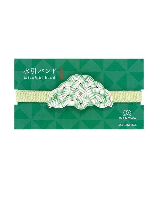 Élastique Décoratif avec Nœud Mizuhiki Vert
