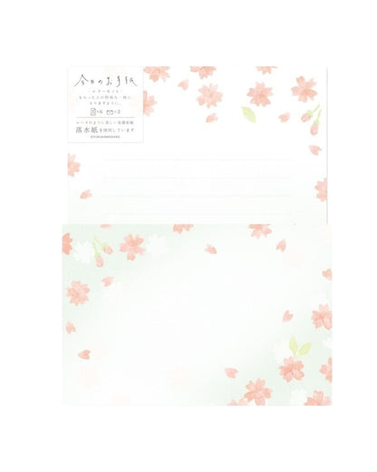 Set de Papier à Lettres Mizuiro Sakura Furukawa Paper