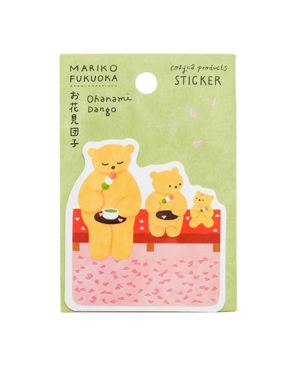 Grand Sticker vinyle Ohanami dango Mariko Fukuoka
