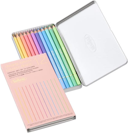 Coffret 12 Crayon de Couleur Pastel Holbein