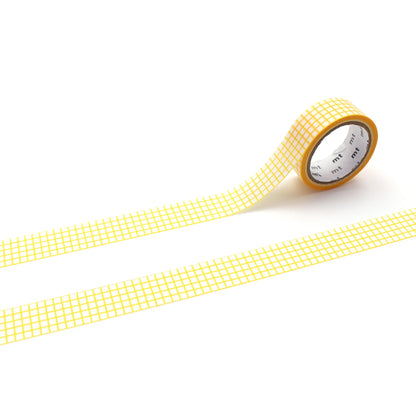 Masking Tape Quadrillé Jaune