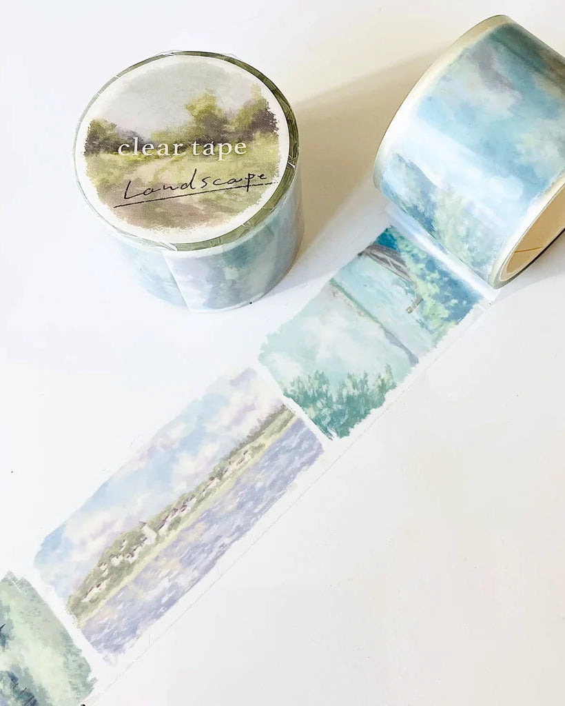 Landscape Masking Tape Sunlight Trough the Trees Nature