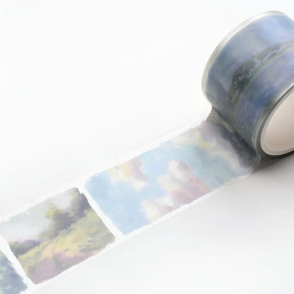 Landscape Masking Tape Sunlight Trough the Trees Nature