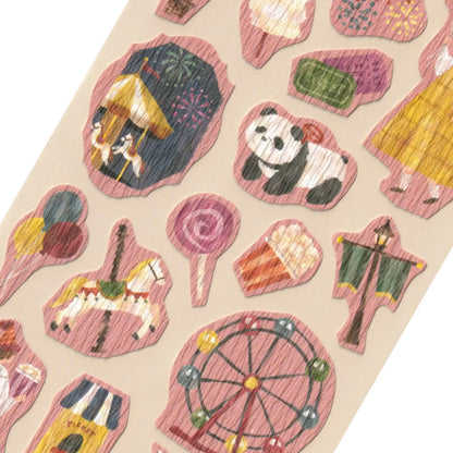 Girls Daily Life Amusement Park Mindwave Stickers