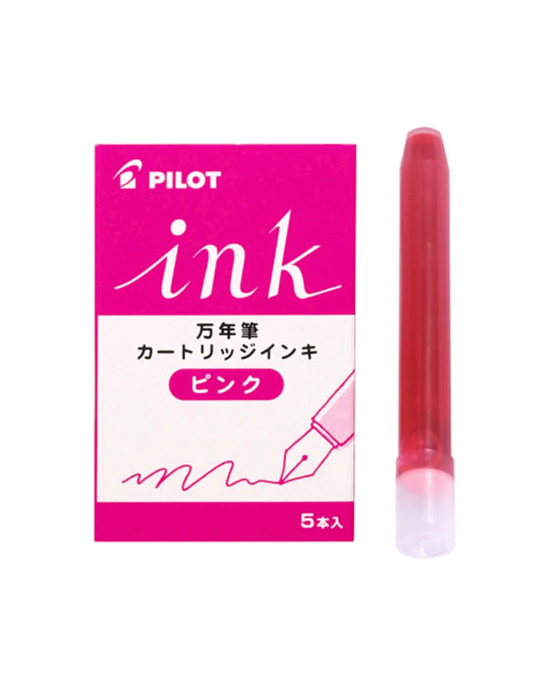 Pink ink cartridges – 5 cartridge pack – Pilot