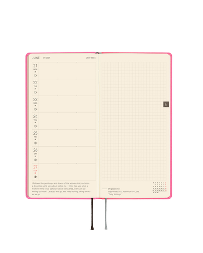 Agenda Hobonichi Techo Weeks – Colors Pink Sapphire