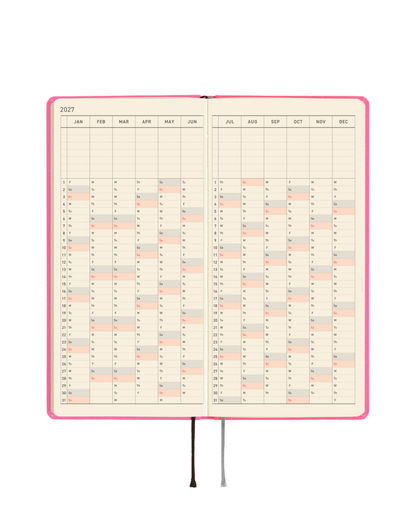 Agenda Hobonichi Techo Weeks – Colors Pink Sapphire