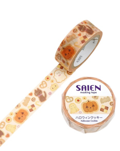 Masking Tape Halloween Cookies – Saien