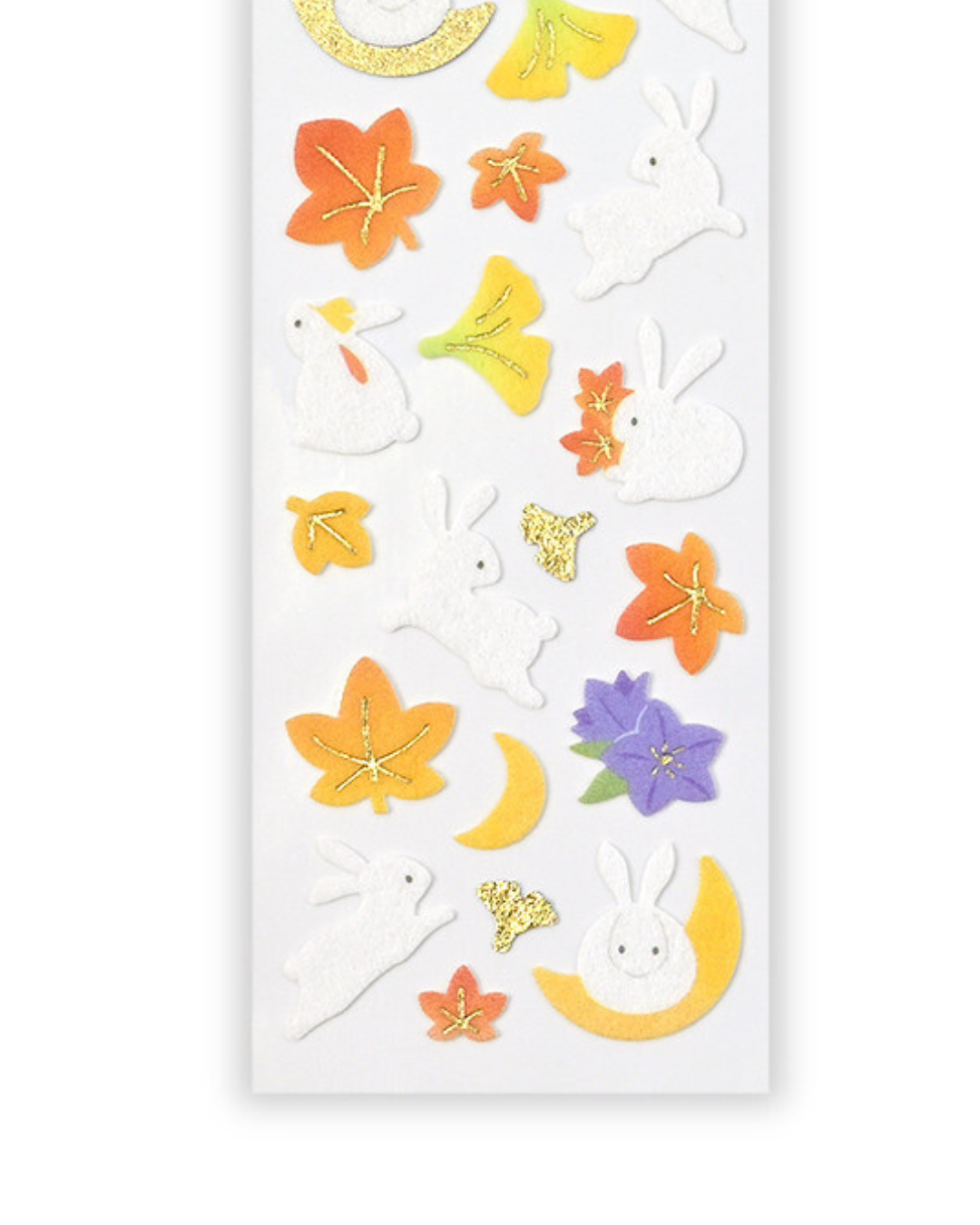 Autumn Rabbit Fabric Stickers Gold Foil – NB Co.