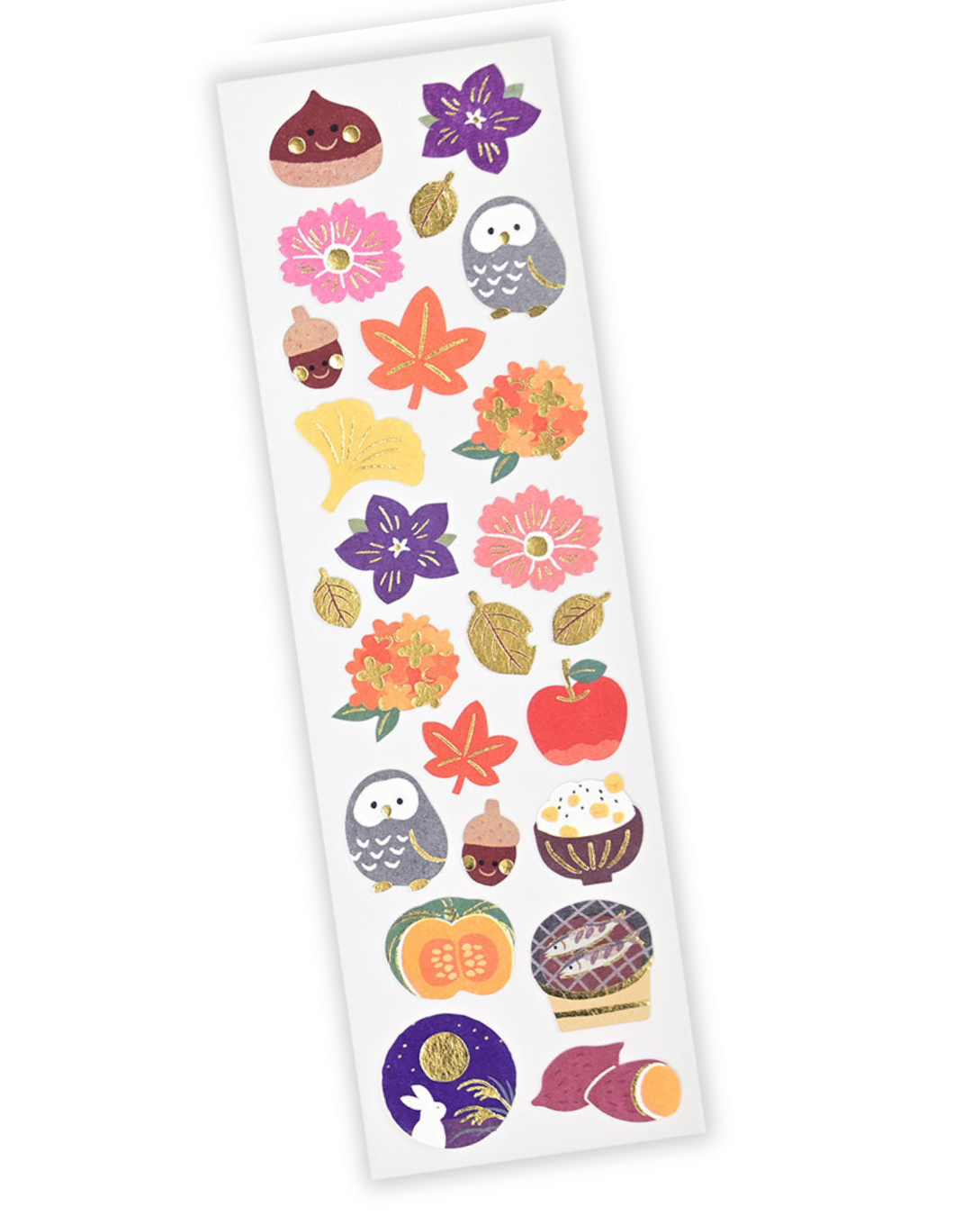 Autumn Delights Gold Foil Washi Stickers – NB Co.