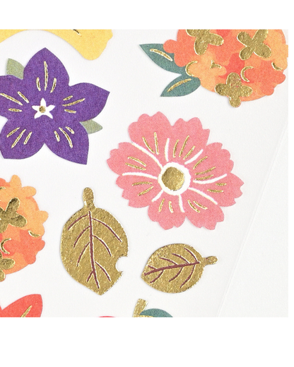 Autumn Delights Gold Foil Washi Stickers – NB Co.