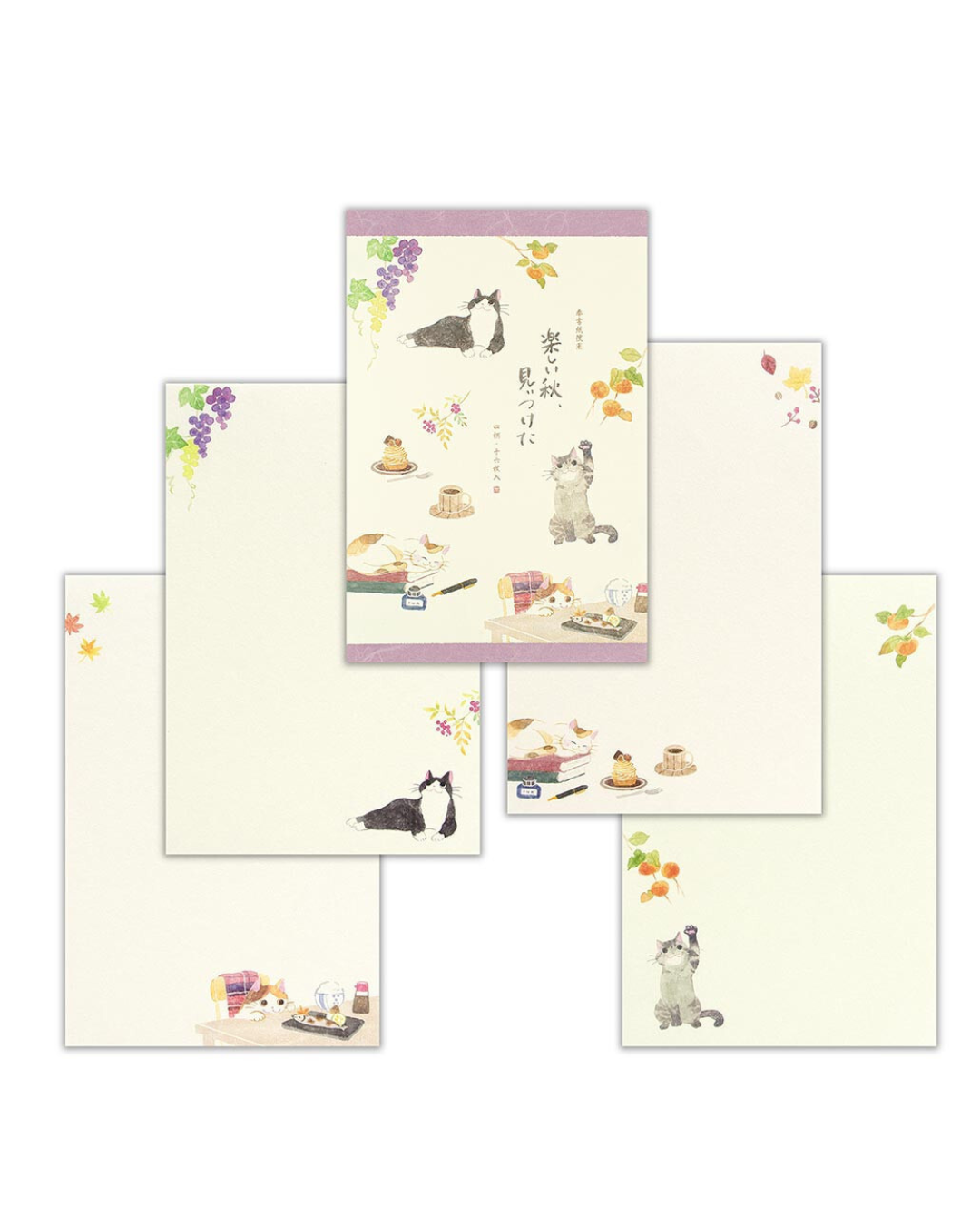 Papier à Lettres Chats Fun Autumn – NB Co.