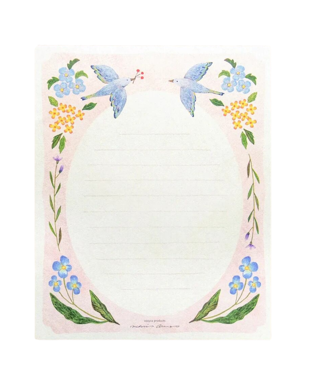 Set de Papier à Lettres Flower Birds – Midori Asano