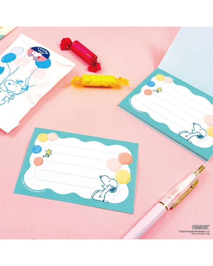 Bloc-notes Message Snoopy & Woodstock · Ballons