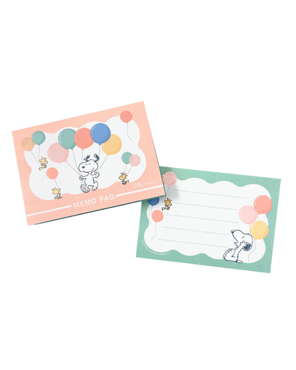 Bloc-notes Message Snoopy & Woodstock · Ballons