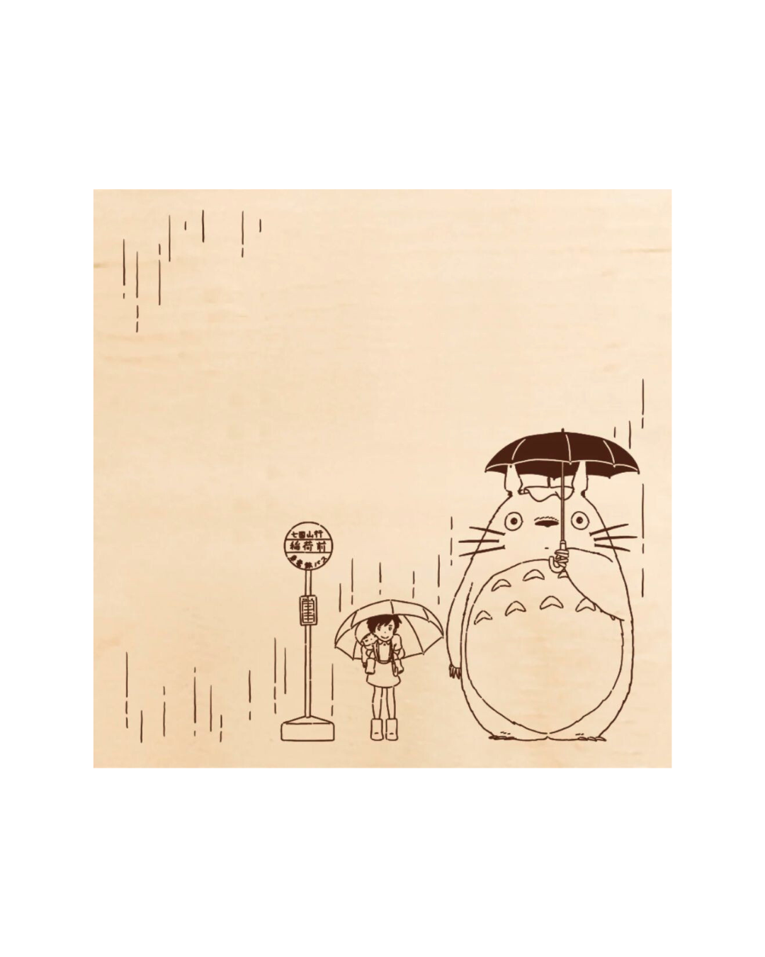 Tampon en Bois Totoro Bus Stop – Beverly Studio Ghibli