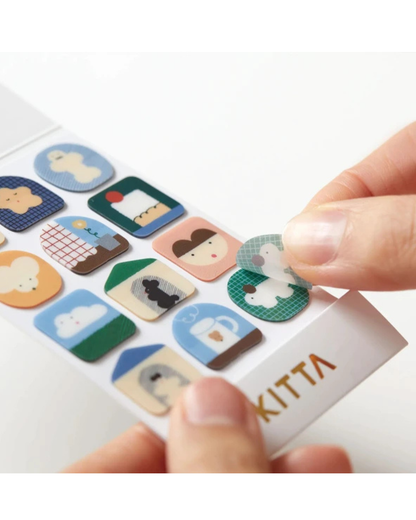 Carnet de Stickers Home (Icon) — KITTA Clear - King Jim